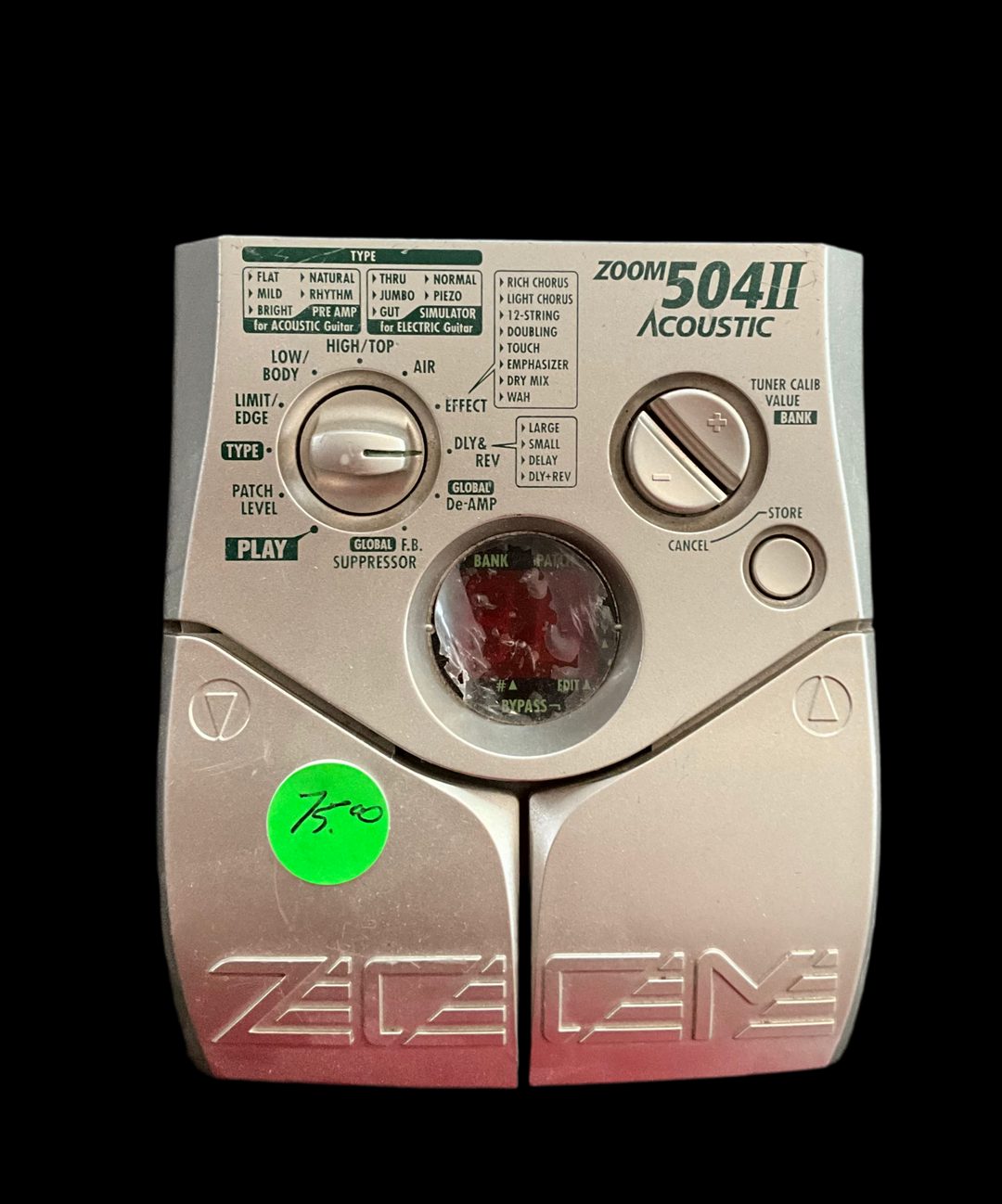 zoom acoustic pedal Zoom 504 Acoustic Multi-effects Processor – Galveston Guitar Lounge