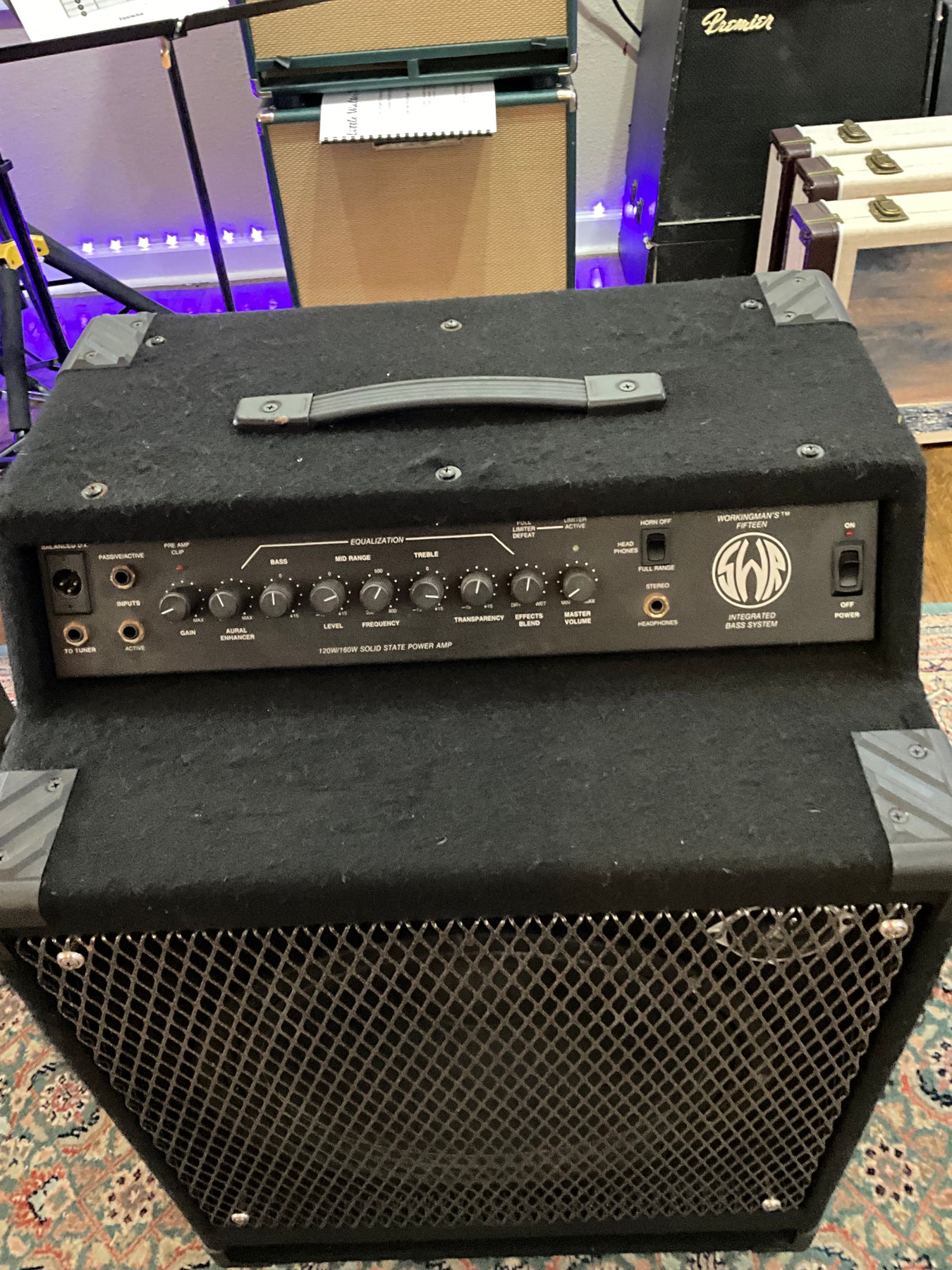 Swr Working Man SWR Workingman 15 bass amp – Galveston Guitar Lounge